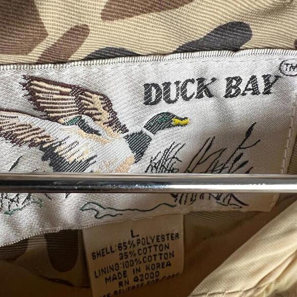 Vintage Duck Bay Camo Hunting Jacket L Korea M65/35 Poly Cotton Duck Print - Picture 6 of 9